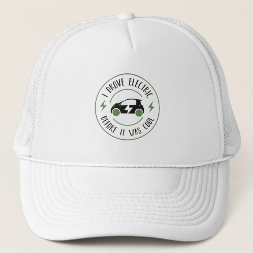 Funny Gift Electric Vehicles EV Cars Trucker Hat