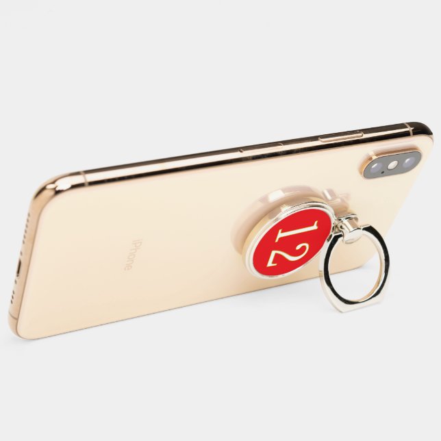 funny gift for all fans player have number 12  phone ring stand (On Phone)