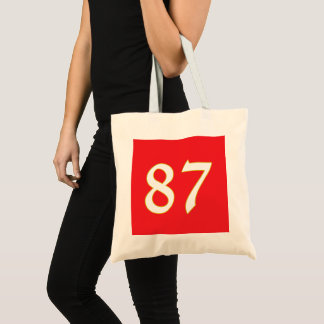 funny gift for all fans player have number 87 tote bag