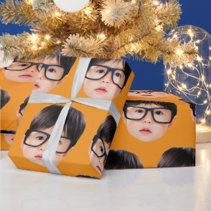 Funny Gift for Boyfriend Custom Face Gift for Girl Wrapping Paper