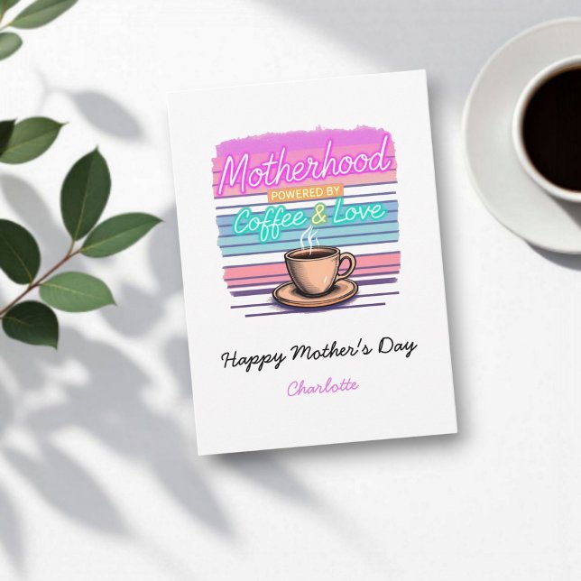 Funny Gift For Coffee Lover Moms | Mother's Day Card (Creator Uploaded)