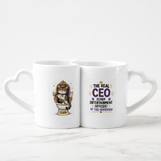 Funny Gift for Her, Him, Wife, Girlfriend, Catmom Coffee Mug Set