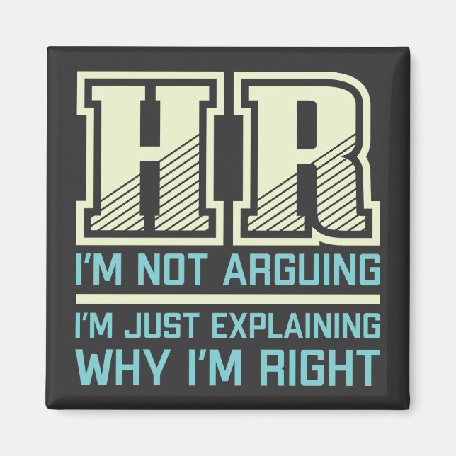 Funny Gift For HR Person | Human Resources Worker Magnet (Front)
