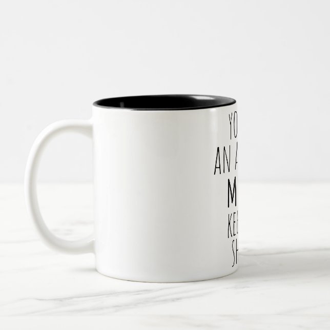 funny gift for mom 2025 mother's day  Two-Tone coffee mug (Left)