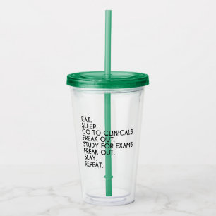 Funny Gift for Nurse-Studying for Clinicals Tumble Acrylic Tumbler