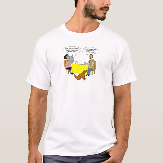 Funny Gift for Woodturner Lockdown Cartoon T Shirt