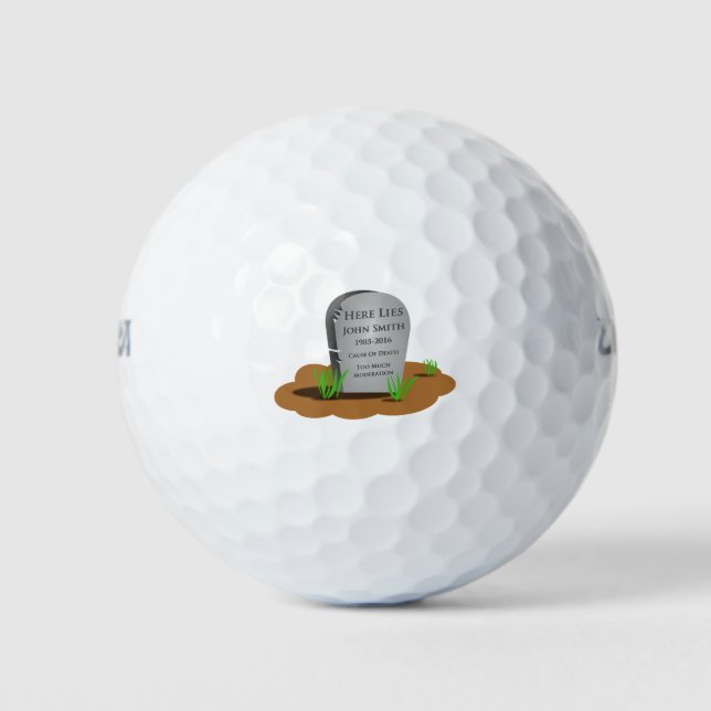 funny gift golf balls (Front)