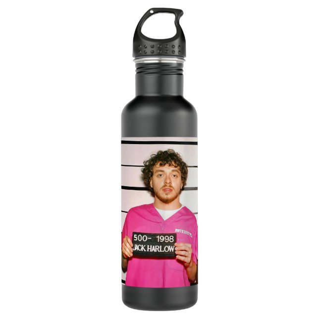 Funny Gift Jack Harlow Cute Gift Stainless Steel Water Bottle (Front)