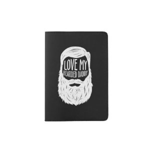 Funny Gift Love My Bearded Passport Holder