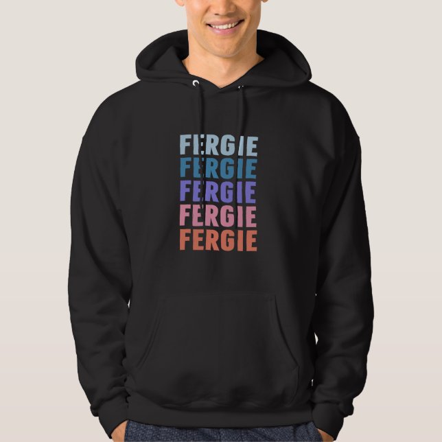 Funny Gift Name Fergie Personalized First Name Hoodie (Front)