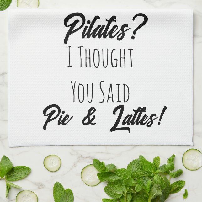 Funny Gift , Pilates ,Coffee ,Friend Gift Kitchen Towel (Folded)