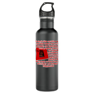 Funny Gift Red Dwarf - Talkie Toaster (No Smegging Stainless Steel Water Bottle