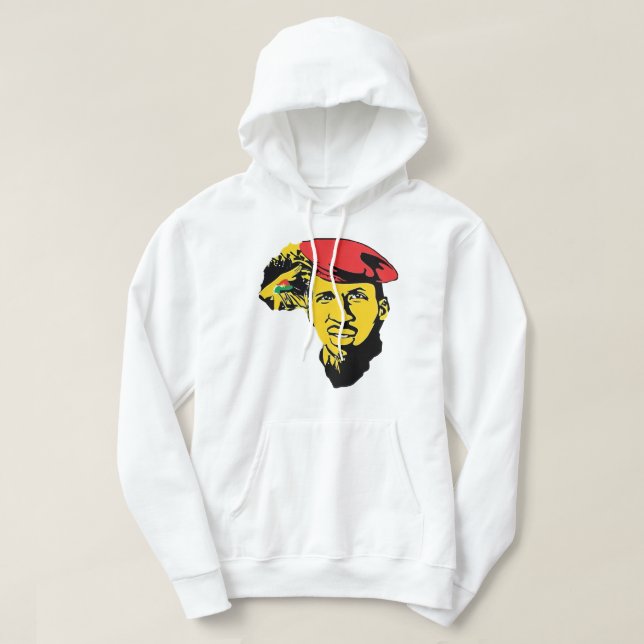 Funny Gift Thomas Africanist Sankara Retro Wave Hoodie (Design Front)