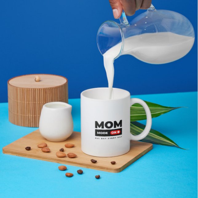 Funny giftful mom mode on – bold design coffee mug (Creator Uploaded)