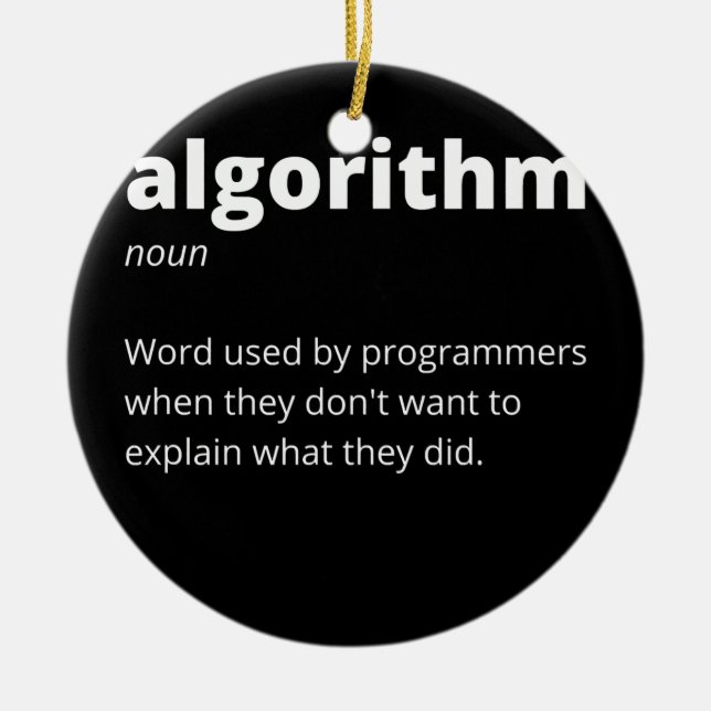 Funny Gifts Computer Geeks Nerds Programmers Ceramic Ornament (Front)