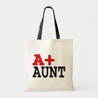 Funny Gifts for Aunts : A+ Aunt Tote Bag