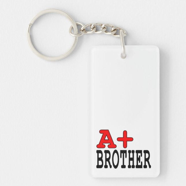 Funny Gifts for Brothers : A+ Brother Keychain (Front)