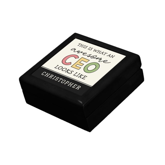 Funny Gifts for CEO | Awesome CEO Boss Gift Box (Side)