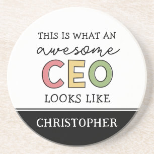 Funny Gifts for CEO Awesome CEO Boss Gifts Coaster