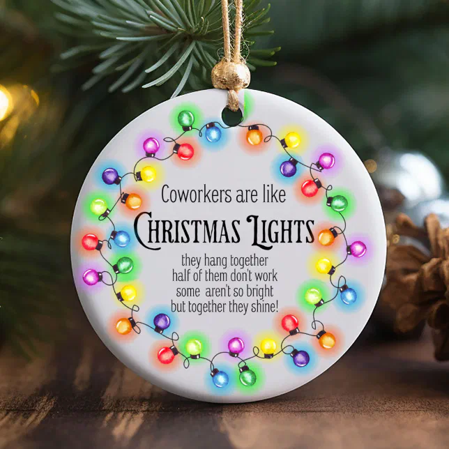 Funny Gifts for Coworkers Christmas Ornament Zazzle