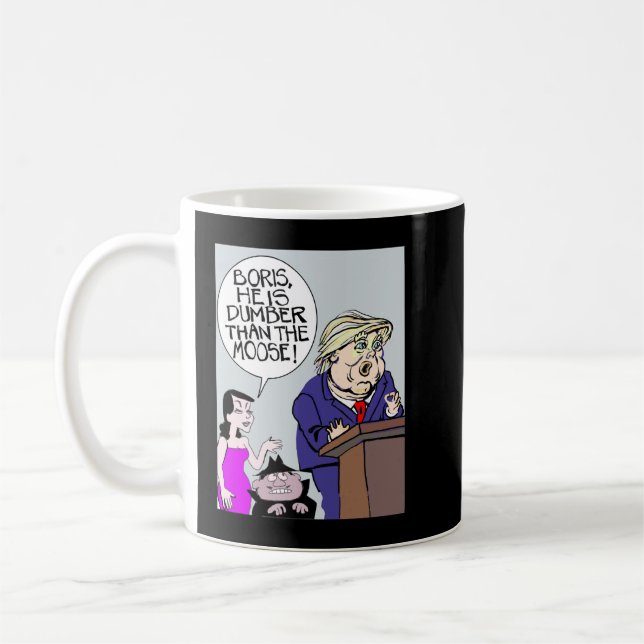 Funny Gifts For Donald Boris And Natasha Long Gift Coffee Mug (Left)