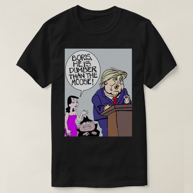Funny Gifts For Donald Boris And Natasha Long Gift T-Shirt (Design Front)