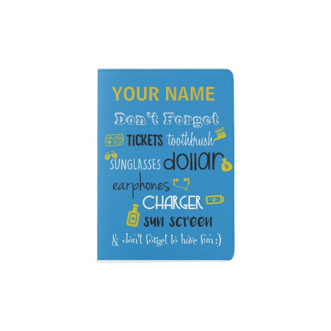 Funny Gifts For Him  - Personalized Passport Cover (Front)