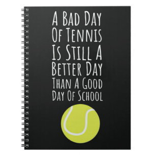 Funny Gifts For Tennis Players Female Humor Cool Notebook