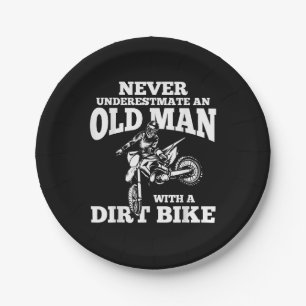Funny Gifts Never Underestmate An Old Man With A D Paper Plates