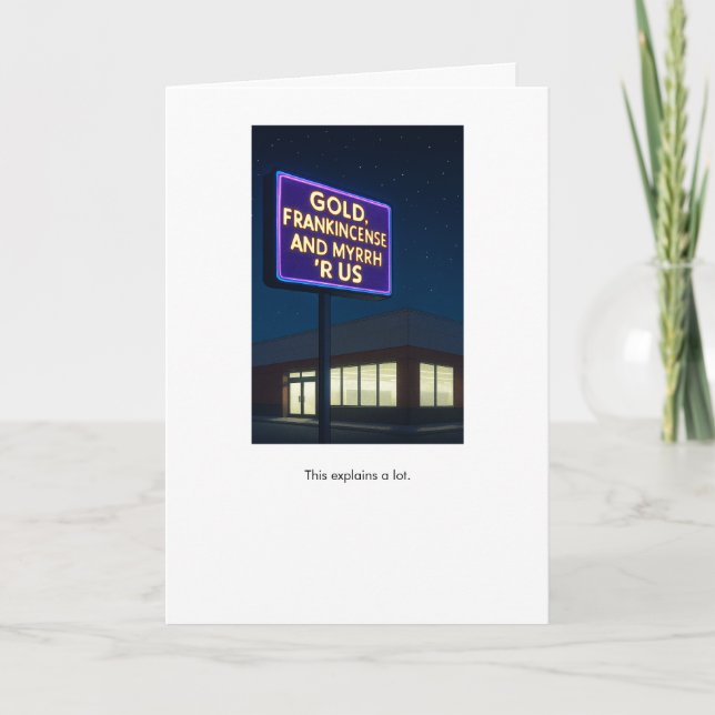 Funny Gifts R Us Irreverent Card (Front)