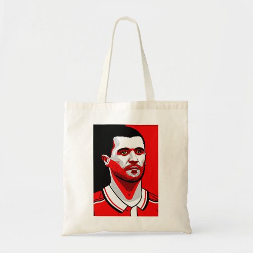 Funny Gifts Roy Keane Soccer Umbro Jersey Large Si Tote Bag