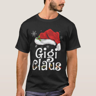 Funny Gigi Claus Christmas T-Shirt Pajamas Santa G