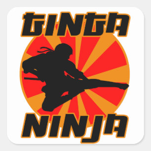 Funny Ginga Ninja Ginger Red Hair Redhead Humor Square Sticker
