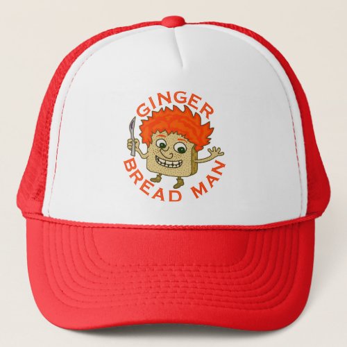 Funny Ginger Bread Man Christmas Pun Trucker Hat