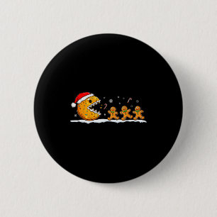 Funny Gingerbread Christmas Cookie Baking Boys Gir Button