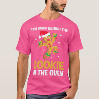 Funny Gingerbread Christmas Gender Reveal For Dad T-Shirt