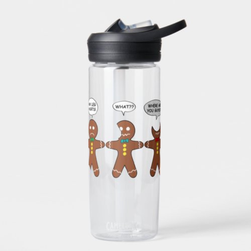 Funny Gingerbread Everything is Fine CamelBak Eddy Water Bottle