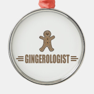 Funny Gingerbread House Metal Ornament
