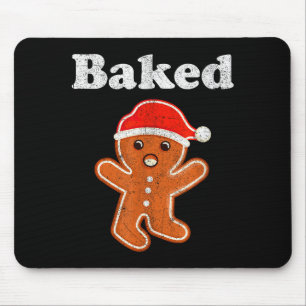 Funny Gingerbread Man Baked Cookie Baking Adult Ch Mouse Pad