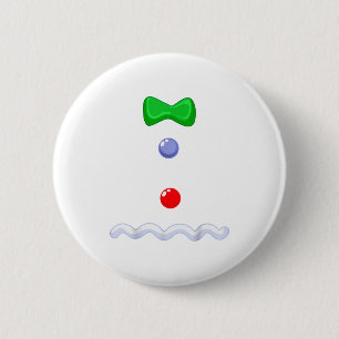 Funny Gingerbread Man Christmas Costume Button