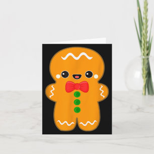 Funny Gingerbread Man Christmas Men Women Adult Yo Card