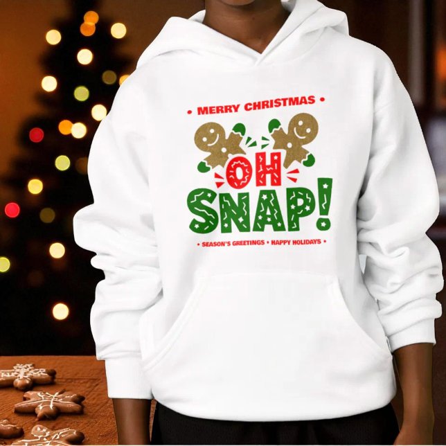 Funny Gingerbread Man Cookie Christmas  Hoodie (Gingerbread man cookies Christmas hoodie front)