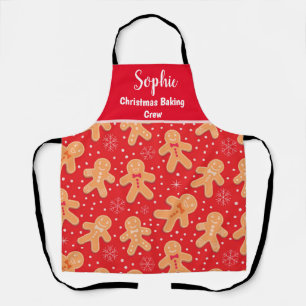 Funny Gingerbread man cookies custom name     Apron