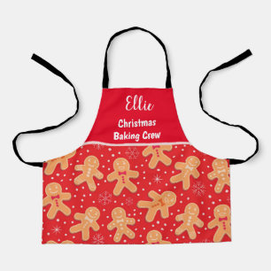 Funny Gingerbread man cookies custom name  Apron