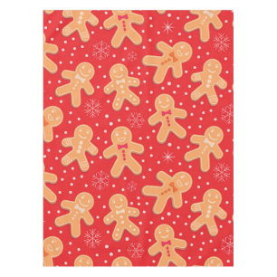 Funny Gingerbread man cookies pattern Tablecloth