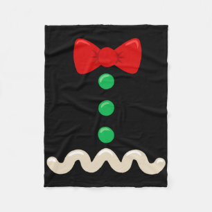Funny Gingerbread Man Costume Christmas Xmas Men W Fleece Blanket