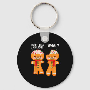 Funny Gingerbread Man Ginger Bread Men Christmas X Keychain