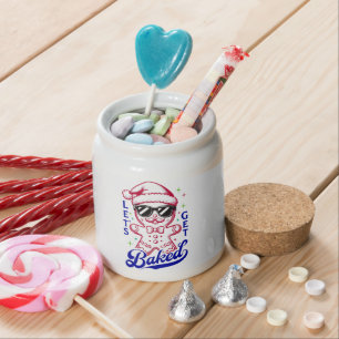 Funny Gingerbread Man - Let's Get Baked Candy Jar
