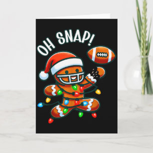 Funny Gingerbread Man Pajamas & Pjs Xmas Holid Card