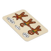 Funny Gingerbread Men Cookies Magnet (Right Side)